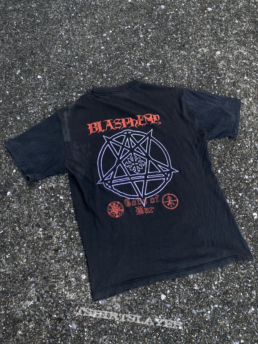 Blasphemy Blapshemy Gods of war 1993 | TShirtSlayer TShirt and ...