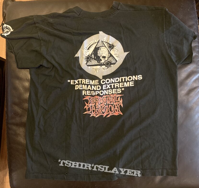 Brutal Truth 1992 Extreme Conditions Demand Extreme Responses tee