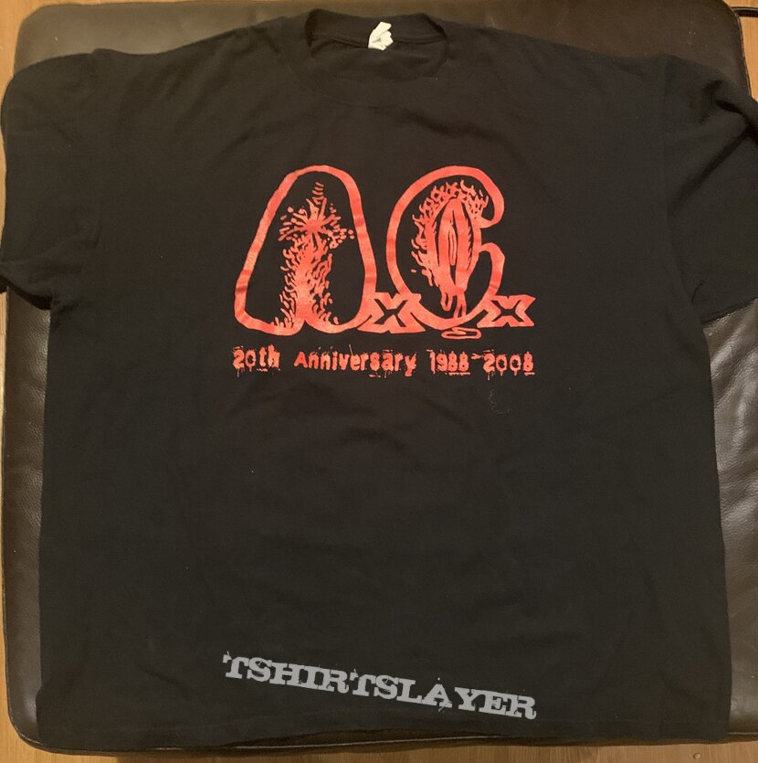Anal Cunt 2008 20th Anniversary commemorative T-shirt, #1 of 20 made