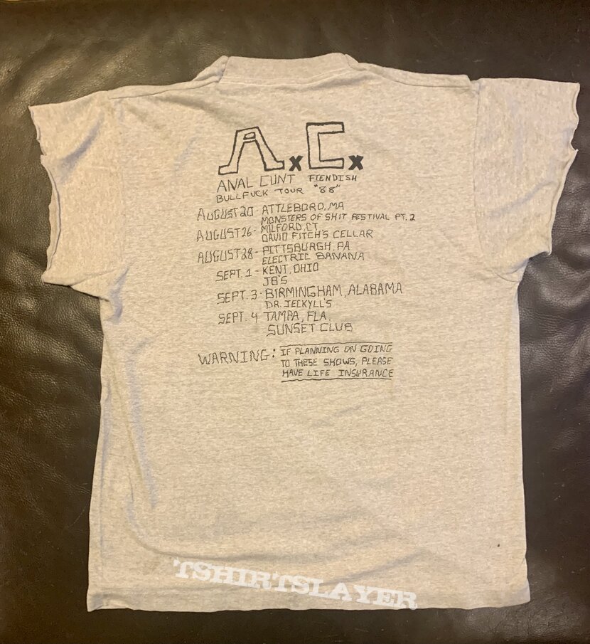 First Anal Cunt shirt 1988