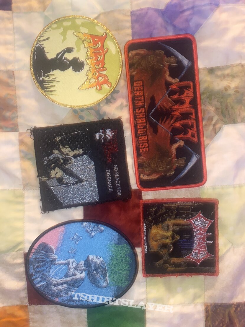 Atheist Various woven patches, old &amp; new, official &amp; boot