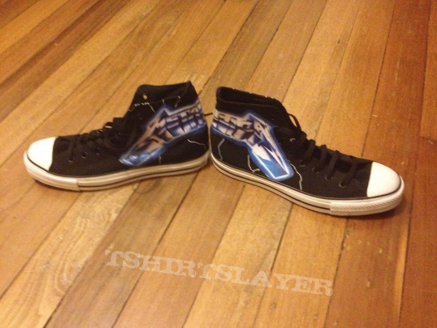 Metallica Converse Ride The Lightning Shoes | TShirtSlayer TShirt and  BattleJacket Gallery