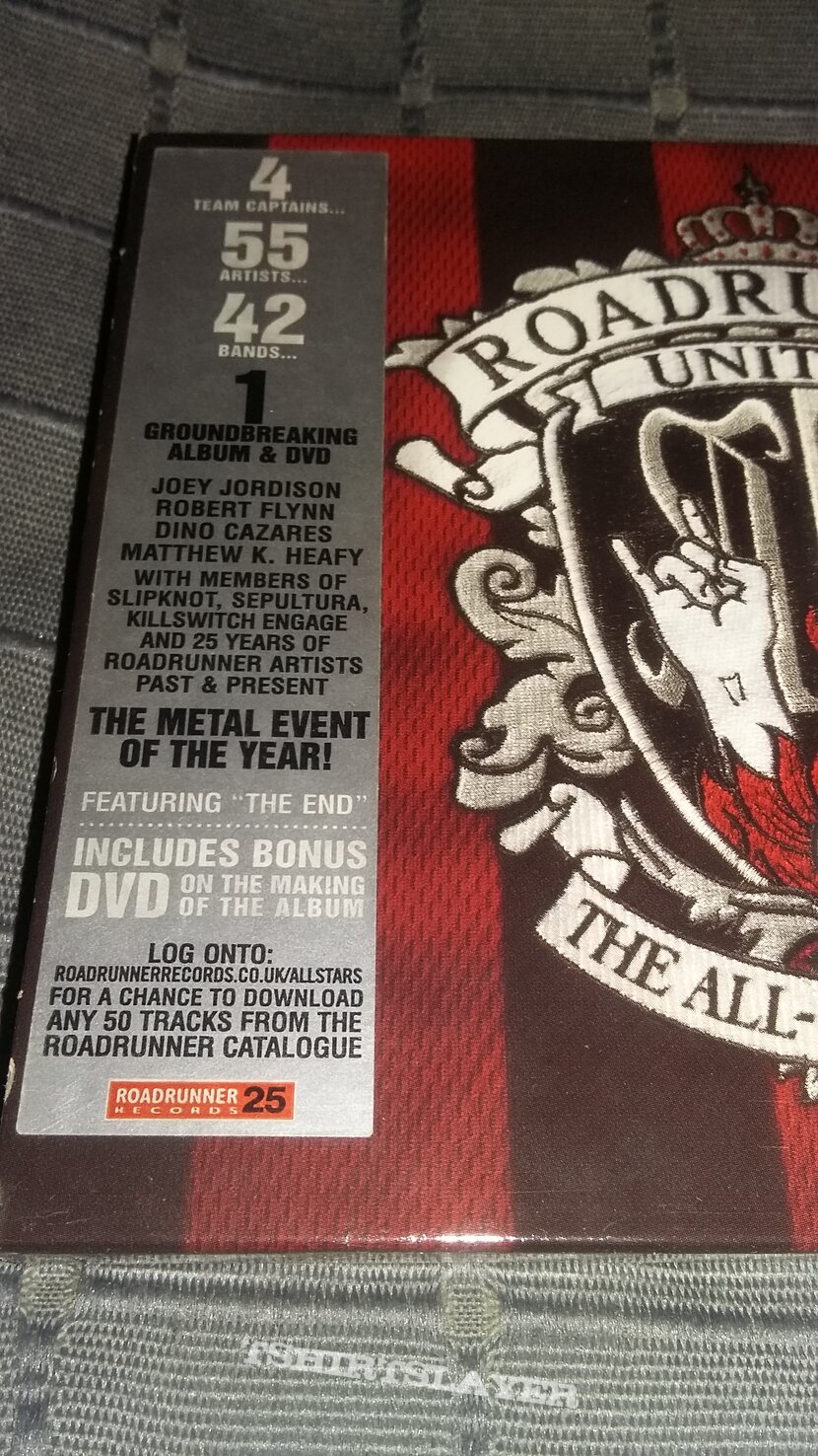 Roadrunner United – The All-Star Sessions CD/DVD | TShirtSlayer TShirt and  BattleJacket Gallery