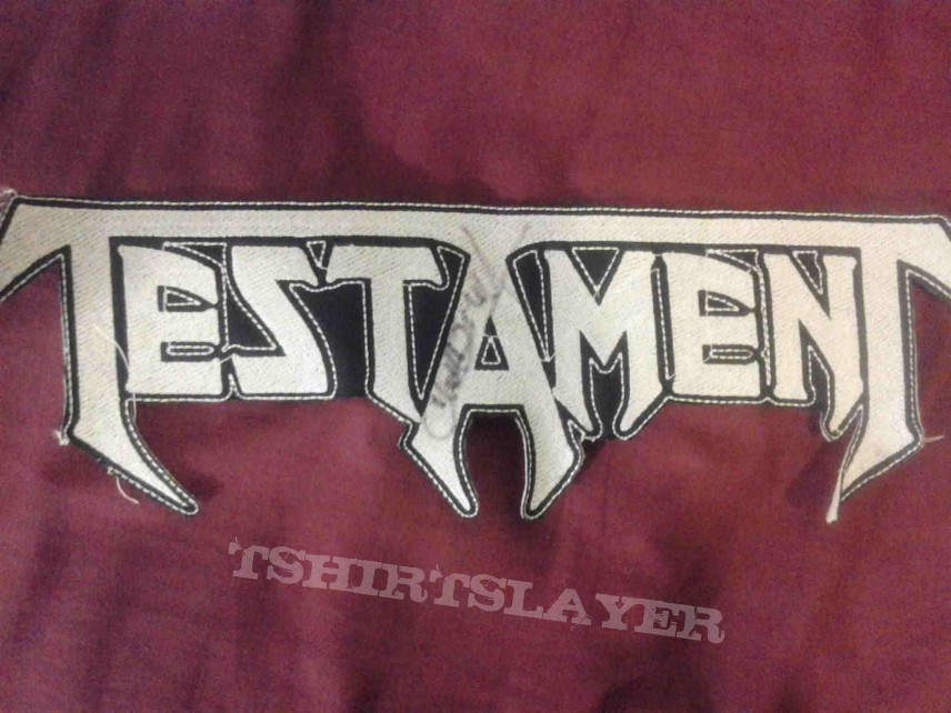 Patch - Testament back patch signed by Chuck Billy