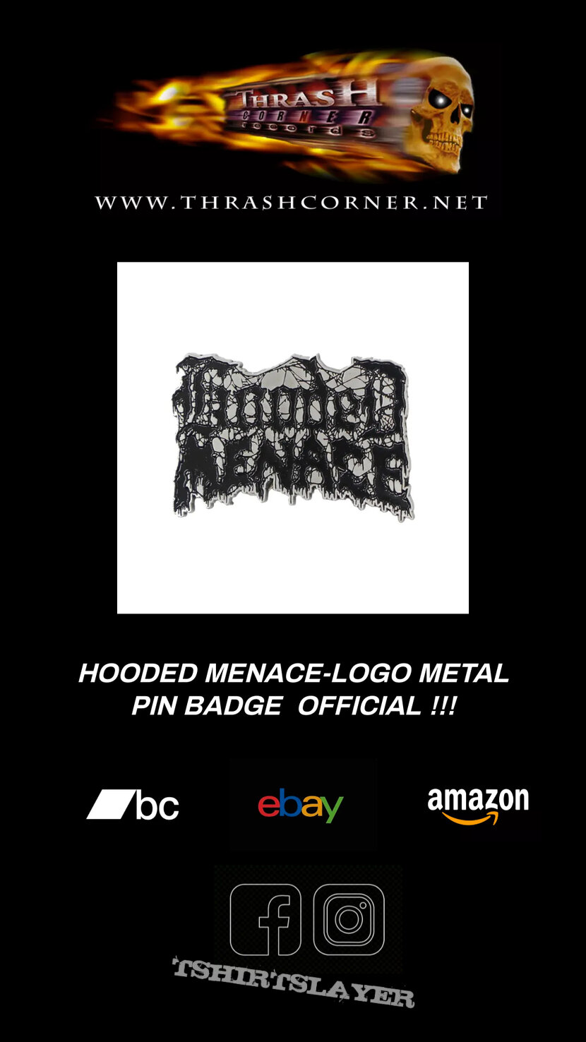 Hooded Menace Logo Metal Pin Badge