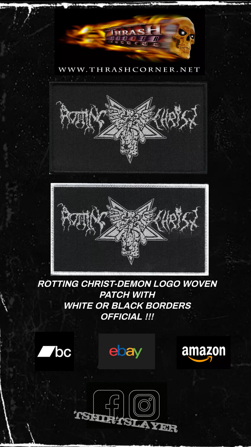 Rotting Christ Demon Logo Stripe Woven Patch
