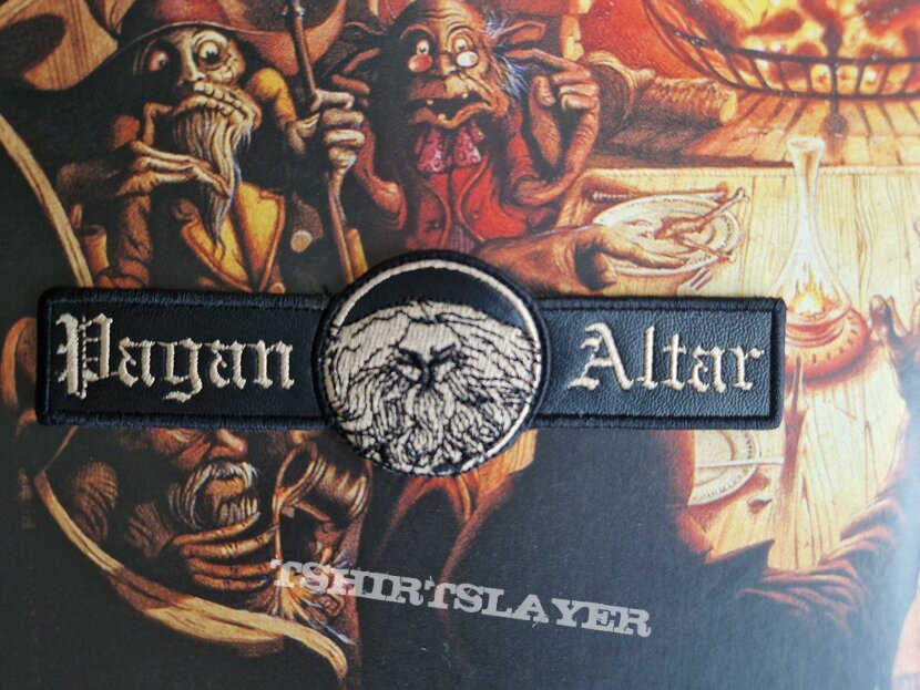 Pagan altar leather patch