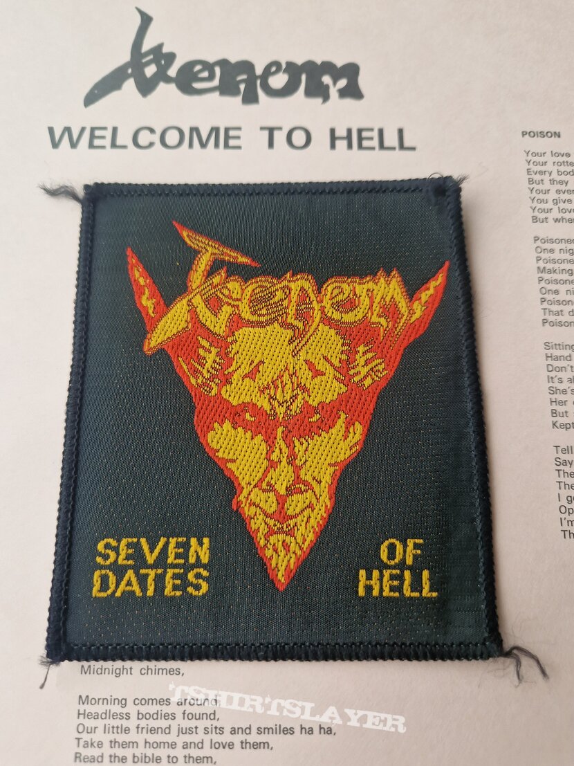 Venom seven dates of hell vtg patch