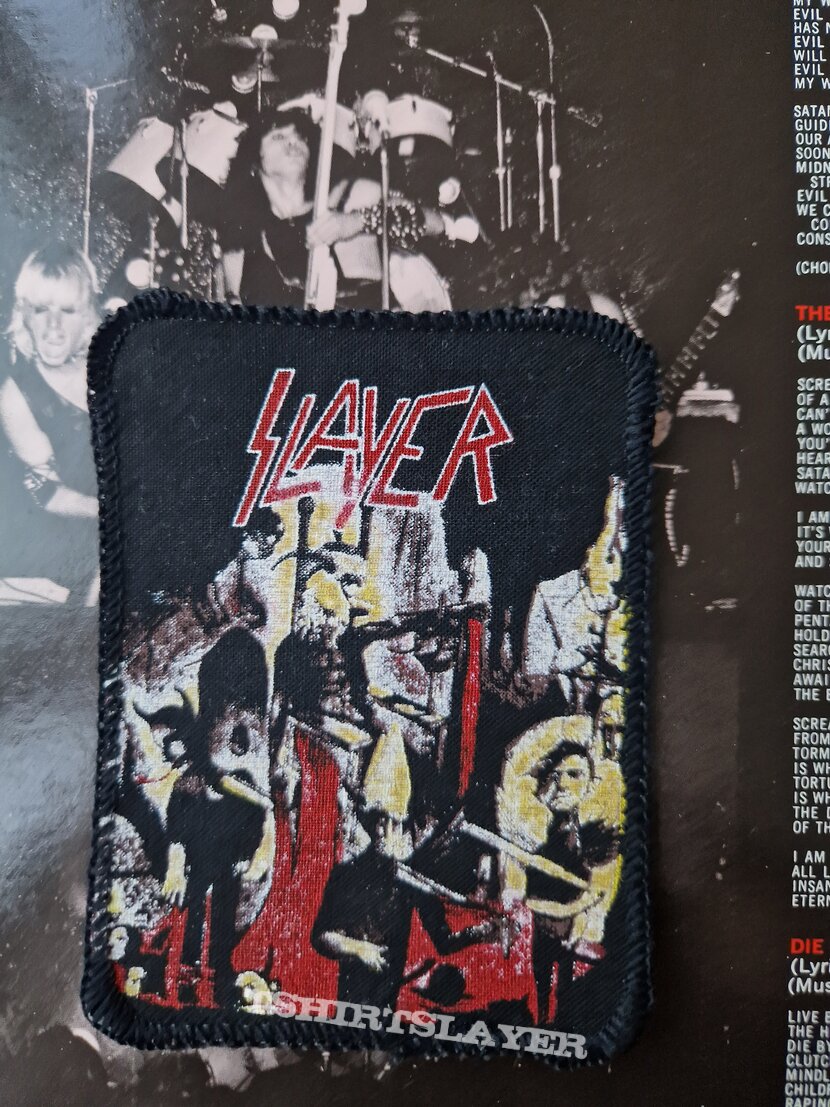 Slayer reign in blood printed patch