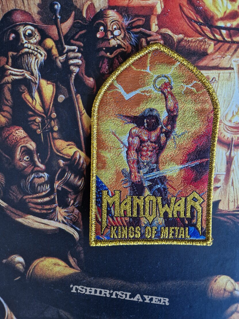 Manowar Gods of metal golden border patch