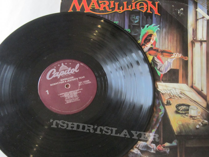 Marillion - Script For A Jester&#039;s Tear promo LP