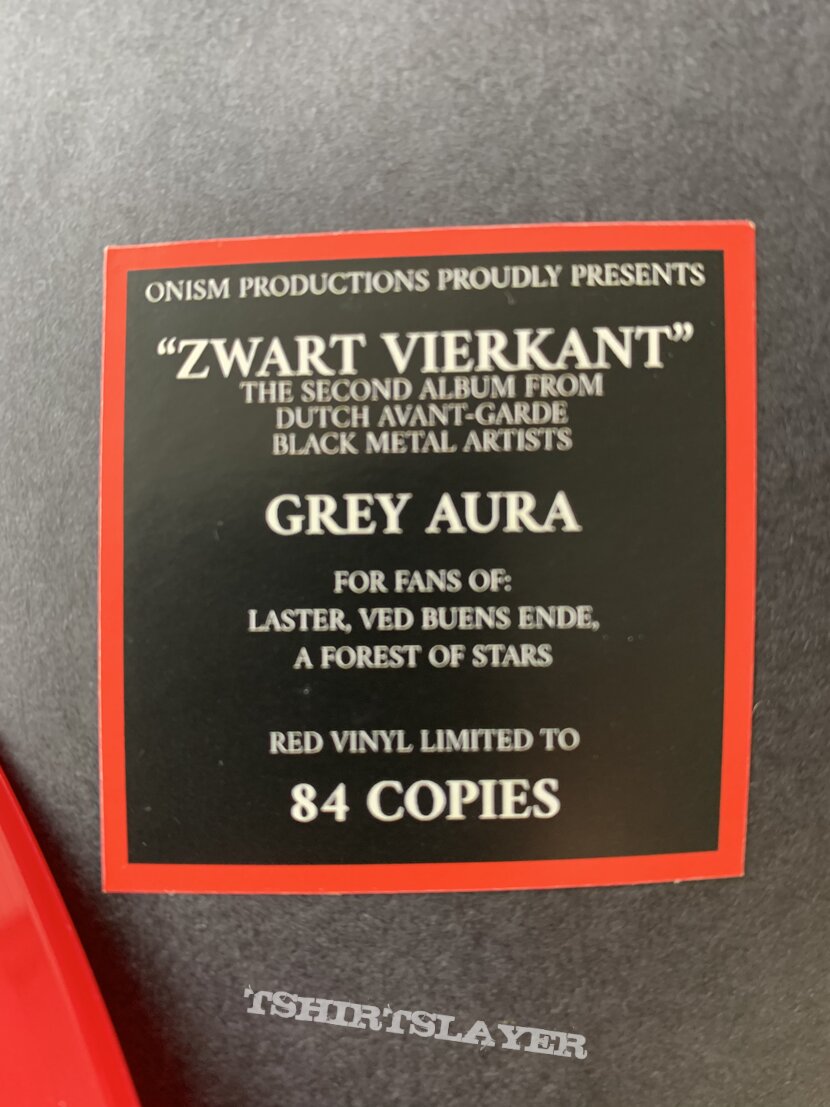 Grey Aura - Zwart Vierkant