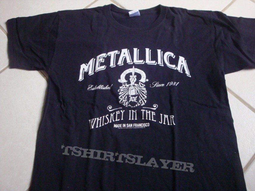 Metallica Whiskey in the jar T- shirt | TShirtSlayer TShirt and ...