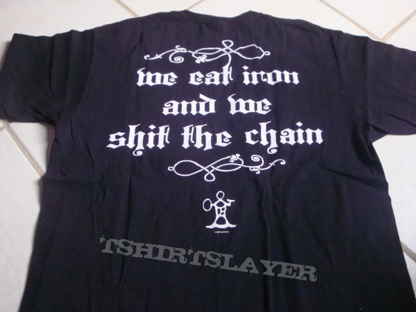 TShirt or Longsleeve - Korpiklaani shirt, we eat iron and we shit the chain