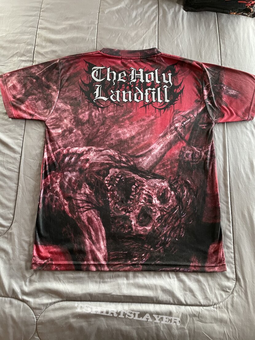 PUTRIFIED J The Holy Landfill All Over Print L T Shirt