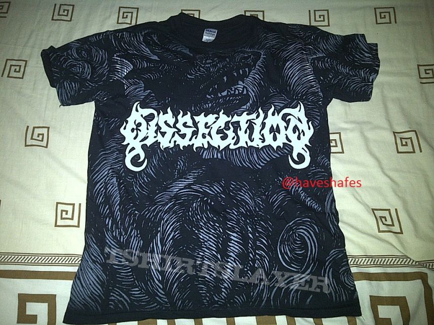 Dissection disssection allover black dragon