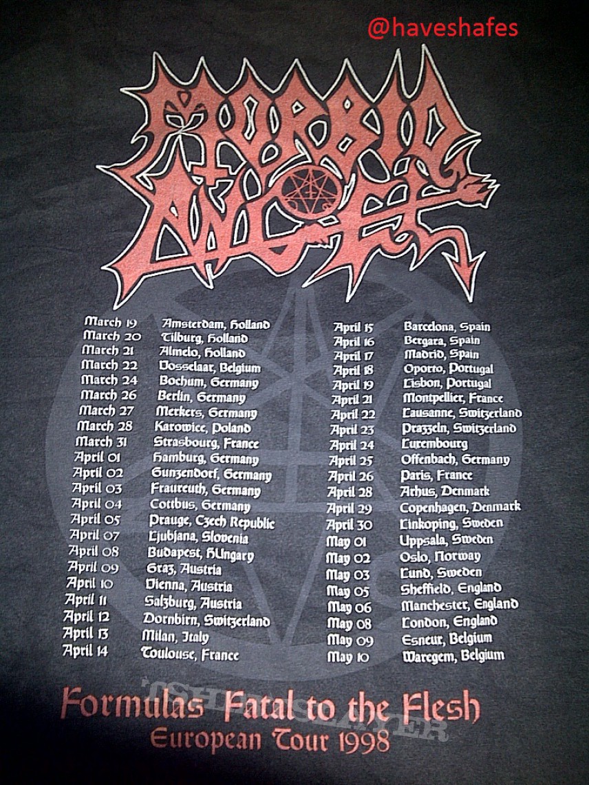 morbid angel- formulas fatal the flesh tour 1998 