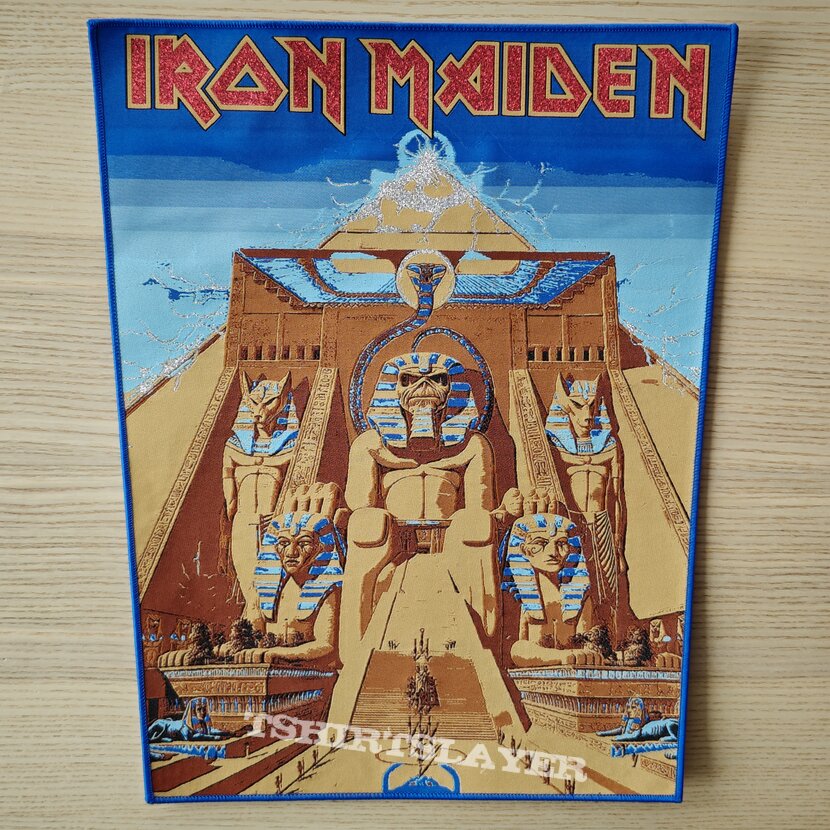 Iron Maiden: Powerslave Backpatch (Blue Border) Iron Maiden: Powerslave Backpatch (Blue Border)