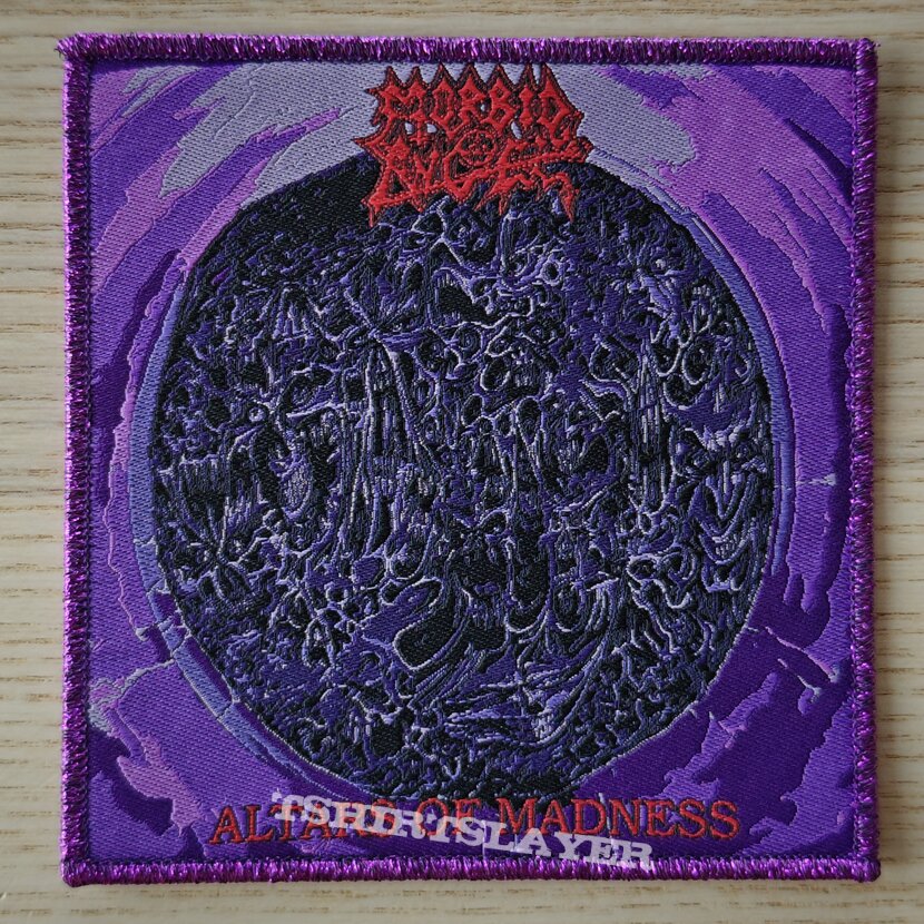 Morbid Angel - Altars of Madness (Purple Glitter Border)