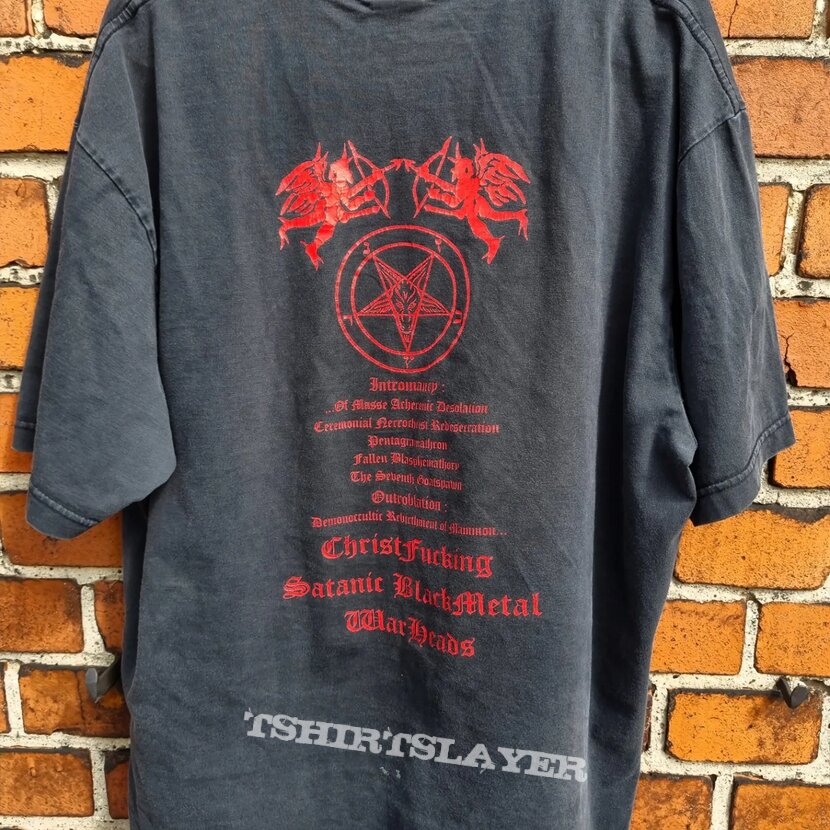 90s Impiety - Ceremonial Necrochrist Redesecration t shirt