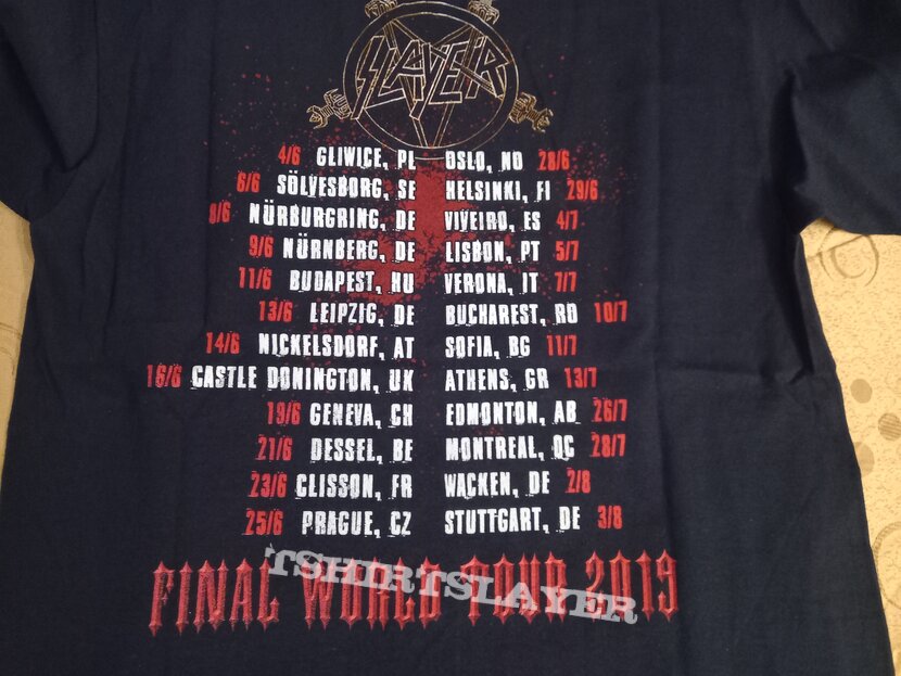 Slayer Final World Tour 2019