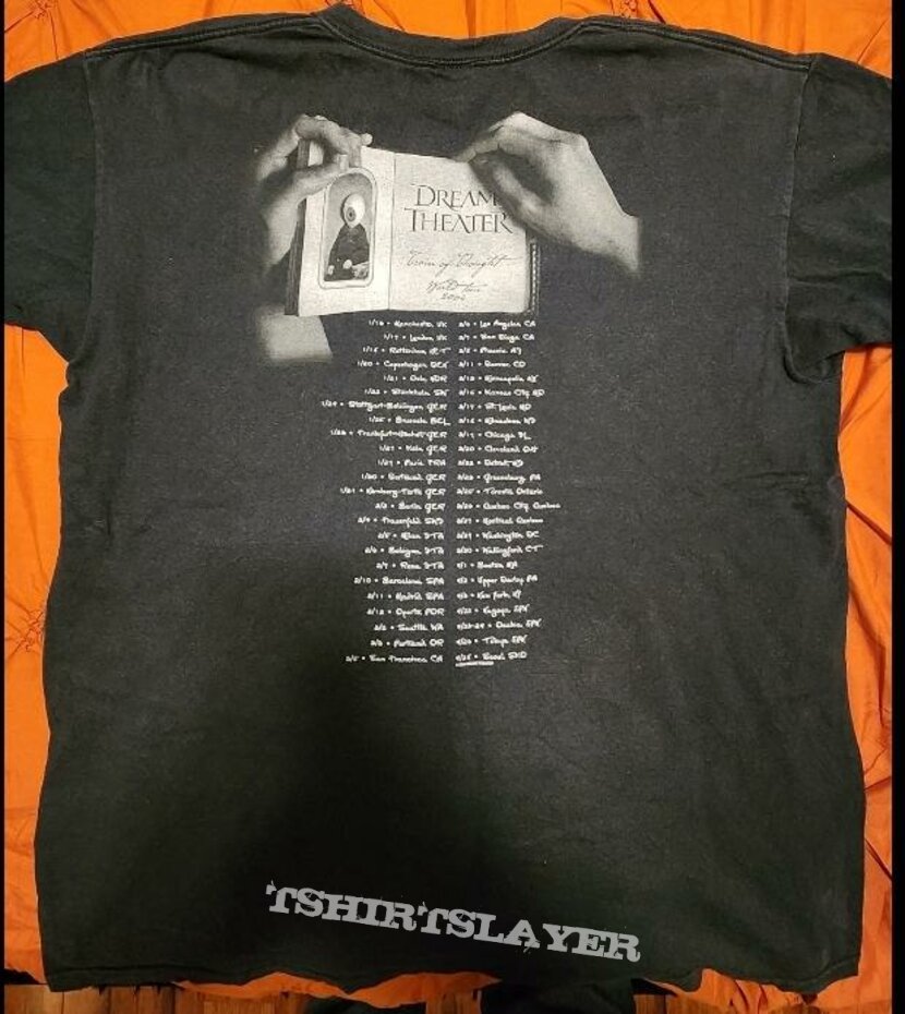 Dream Theater - Train of Thought album cover,  tour shirt
