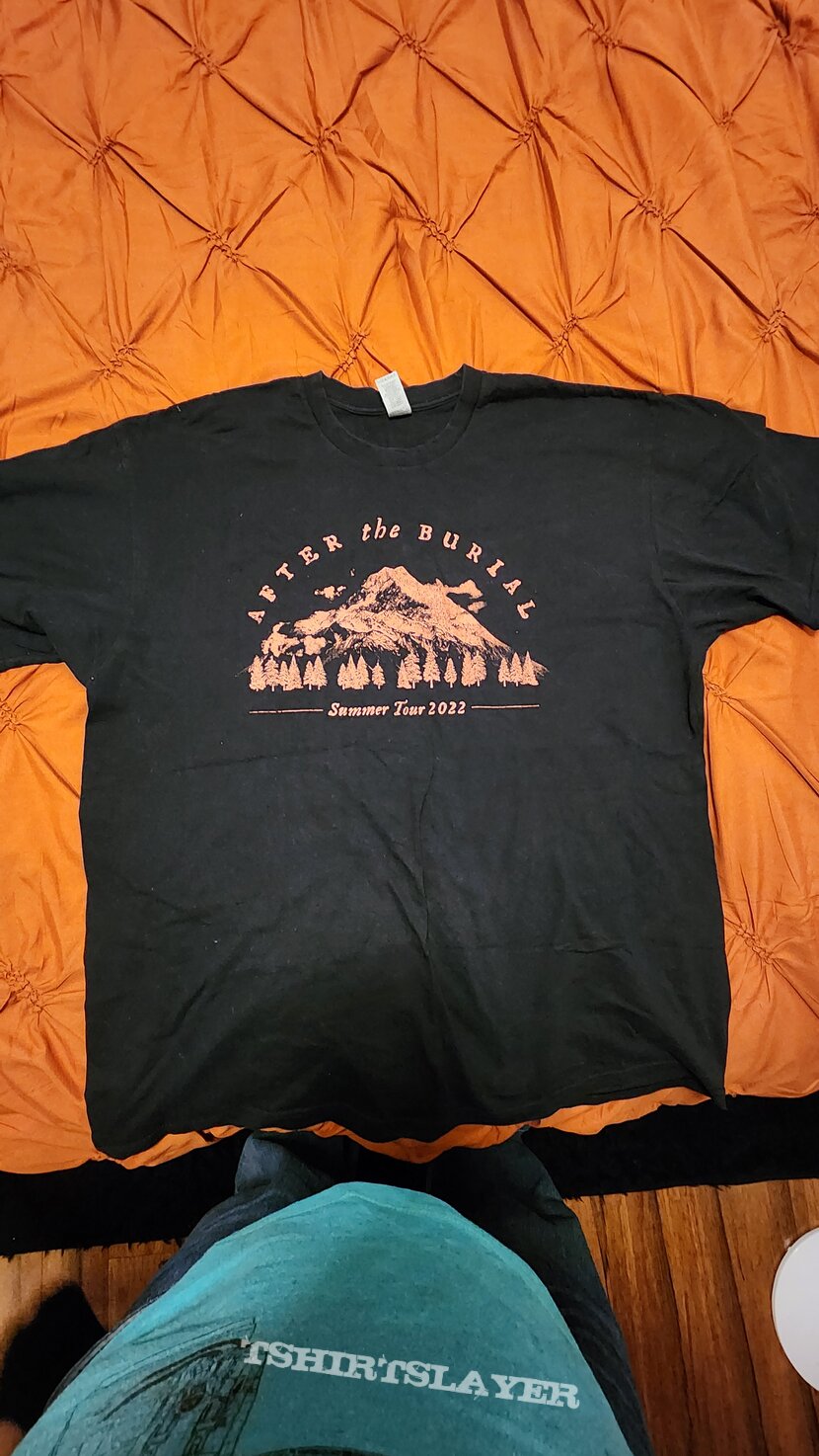 After the Burial 2022 red mountain tour shirt