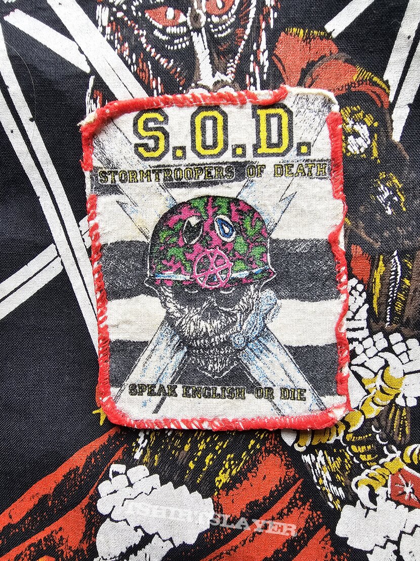 S.O.D Speak English Or Die - Printed Patch S.O.D Speak English Or Die - Printed Patch