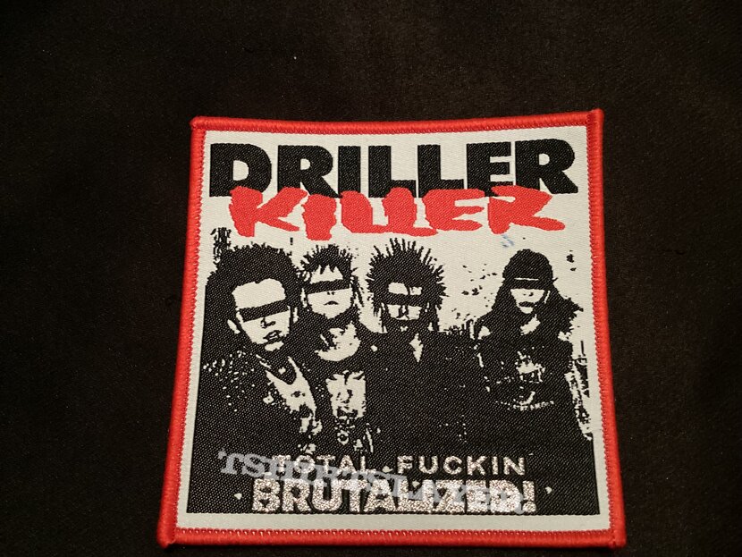 Driller Killer Total Fuckin Brutalized! woven patch Driller Killer Total Fuckin Brutalized! woven patch