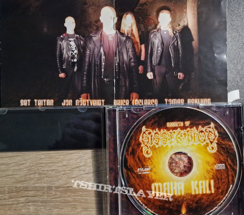 DISSECTION - Signed by Jon Nödtveidt!! Rebirth Of Dissection - Maha Kali CD 2004 Escapi Music – AUD008x