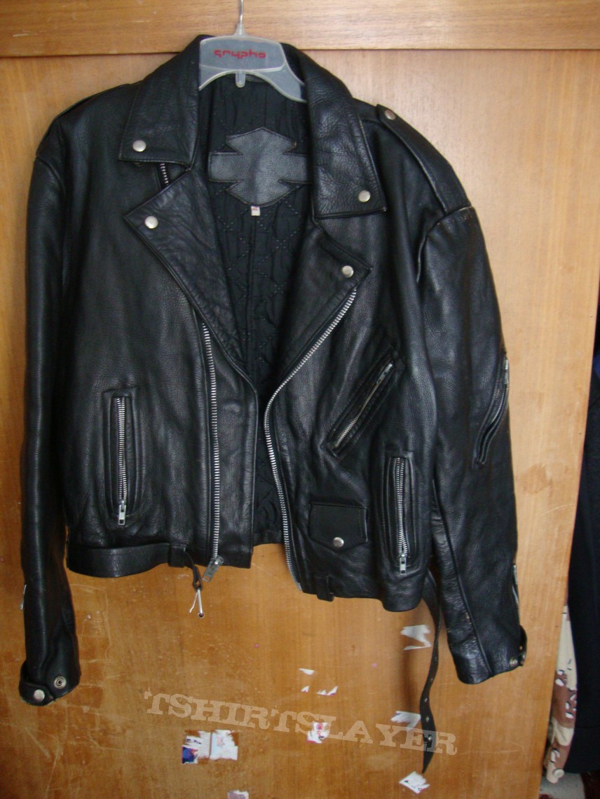 Maniac Force Black leather jacket!!!!! from hard rock cafe MEXICO ...