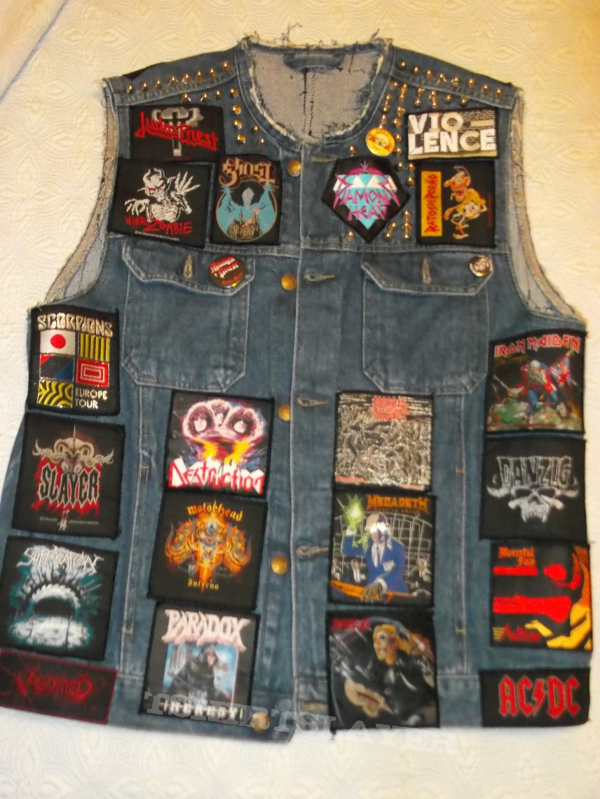 Mercyful Fate Blue patches vest RIP