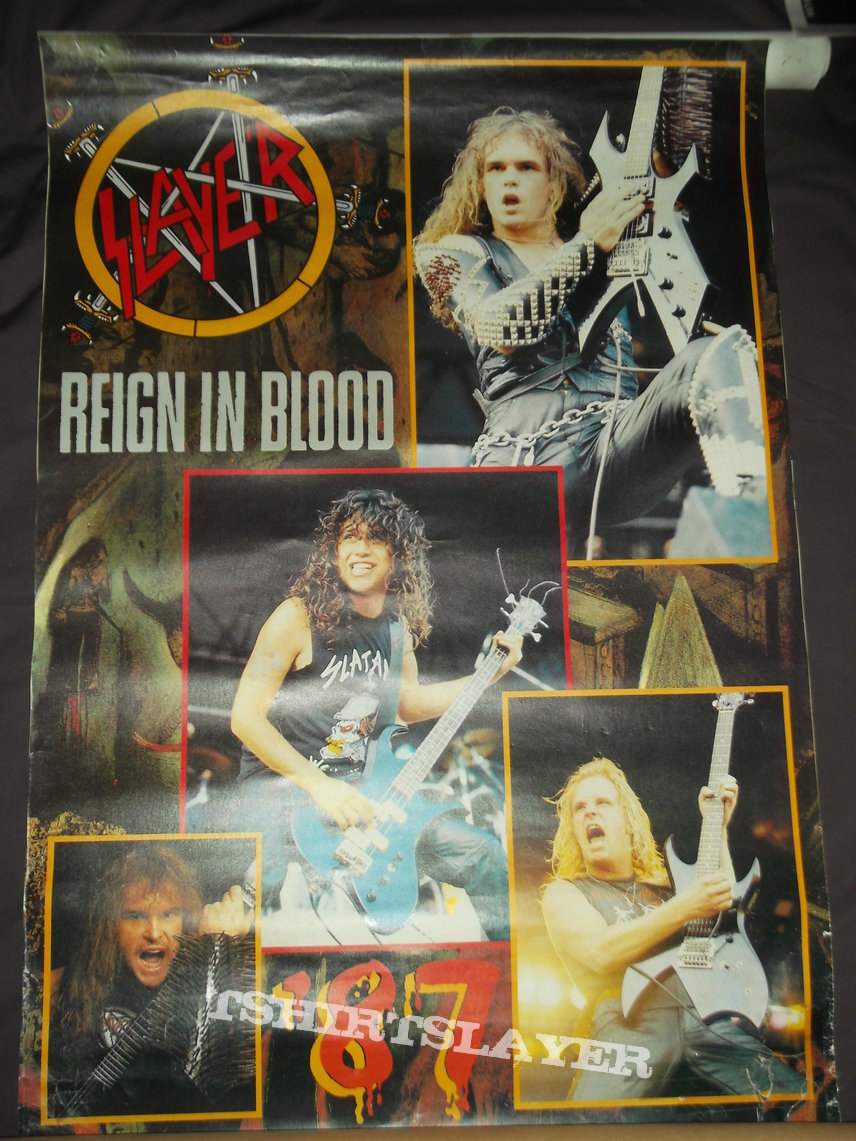 Slayer - Reign in Blood live Photos Collage 87 Poster