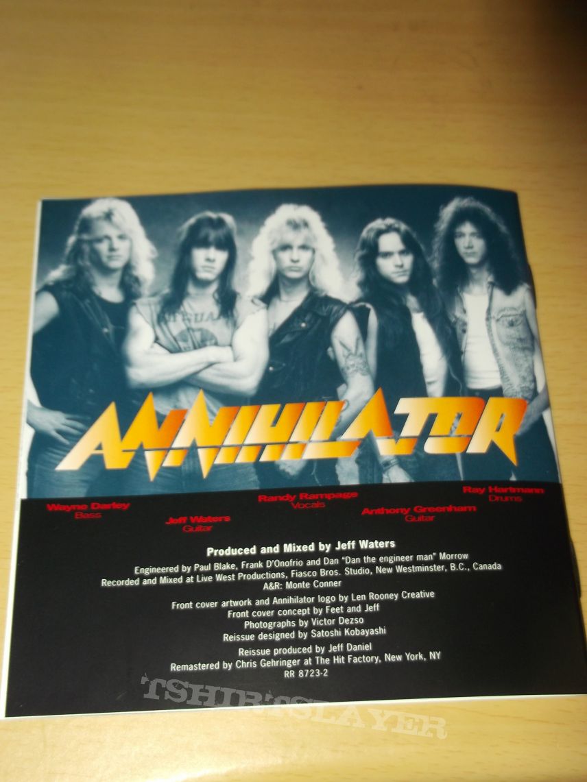 Annihilator - Alice in Hell CD