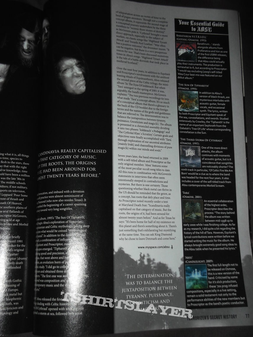 Burzum Terrorizer - Terrorizer&#039;s Secret History of Black Metal  Special Issue - September 2009