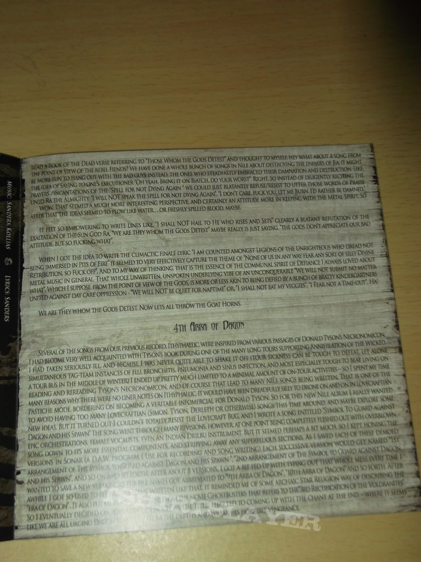 Nile - Those whom the Gods Detest Digipack 