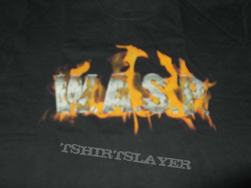 W.A.S.P. - Flames logo T-shirt
