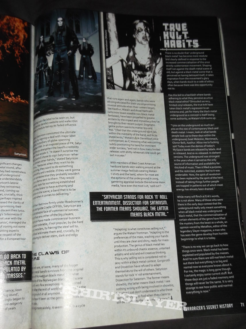 Burzum Terrorizer - Terrorizer&#039;s Secret History of Black Metal  Special Issue - September 2009