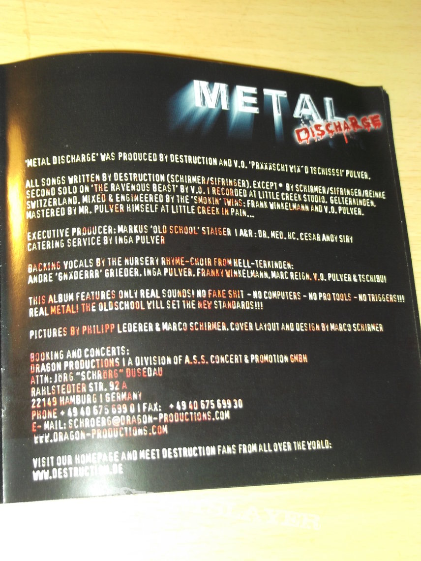 Destruction - Metal Discharge 2 CD Edition