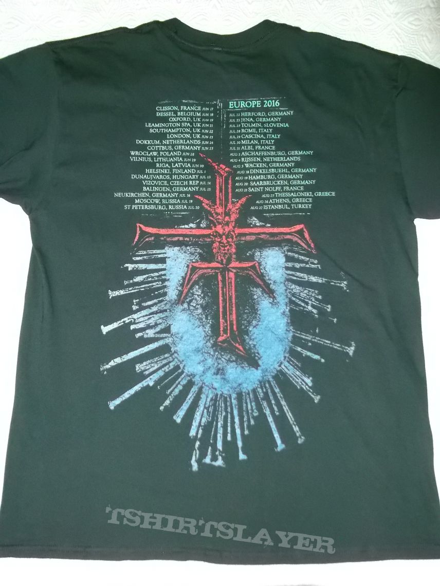 Testament t-shirt - Europe 2016 