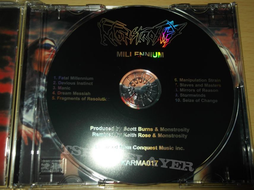 Monstrosity - Millenium CD | TShirtSlayer TShirt and BattleJacket