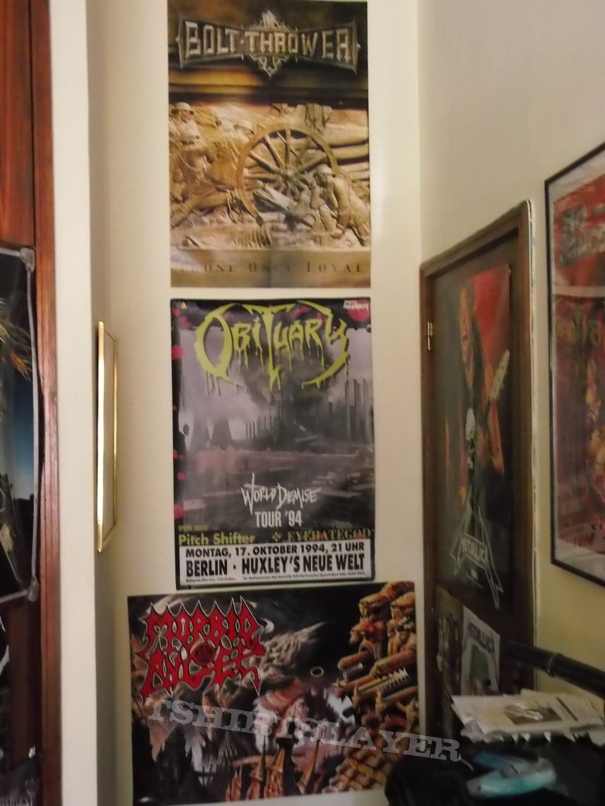 Obituary Death Metal wall in my room