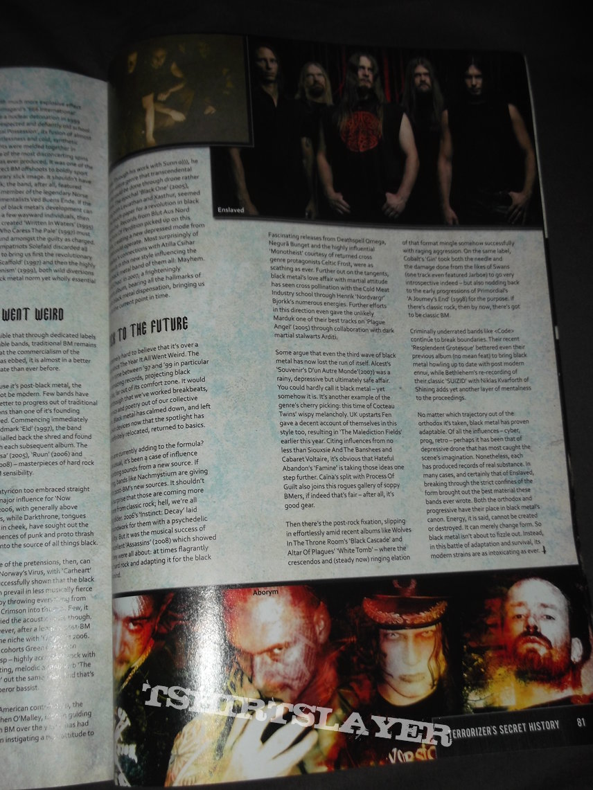 Burzum Terrorizer - Terrorizer&#039;s Secret History of Black Metal  Special Issue - September 2009