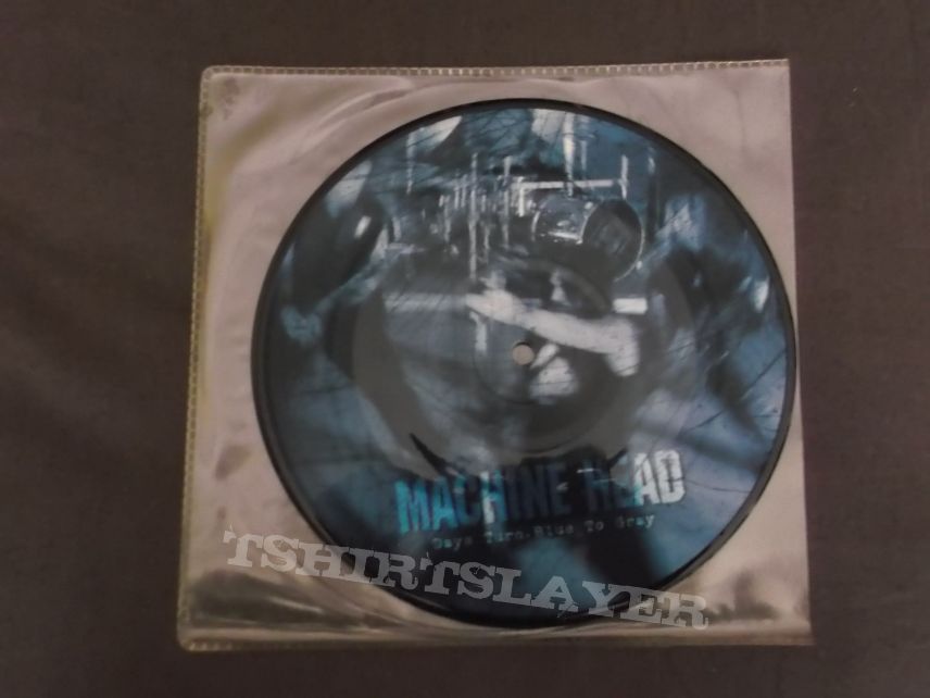 Machine Head Days turn blue to gray picture disc single vinyl