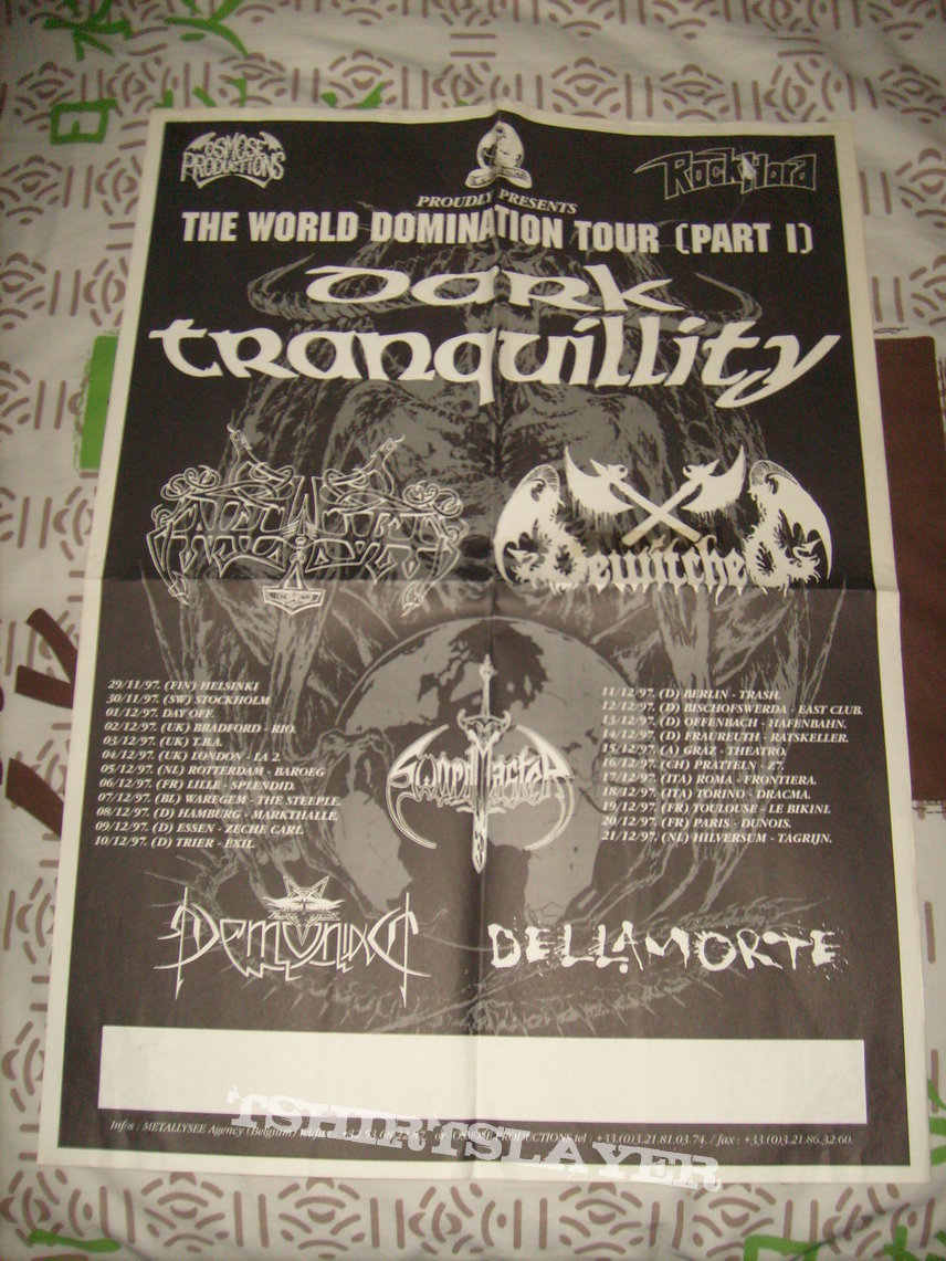 Dark Tranquillity The World Dominion World Tour Part I Tour Poster