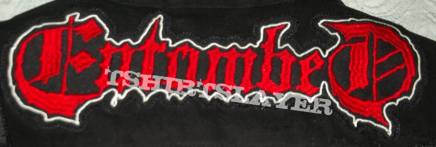 Entombed - red logo big Patch