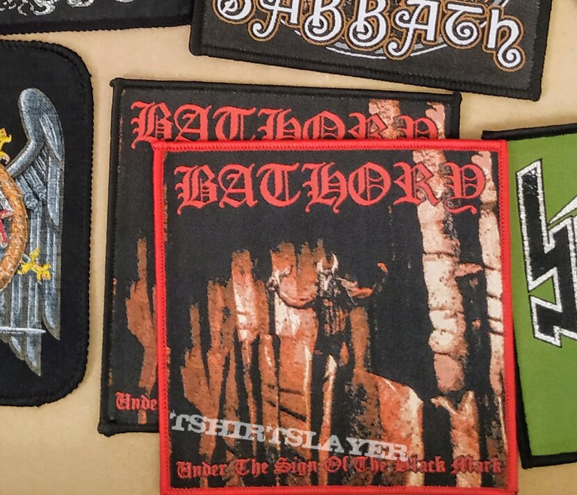 Bathory Under The Sign Of The Black Mark patches by Blood Like Rain