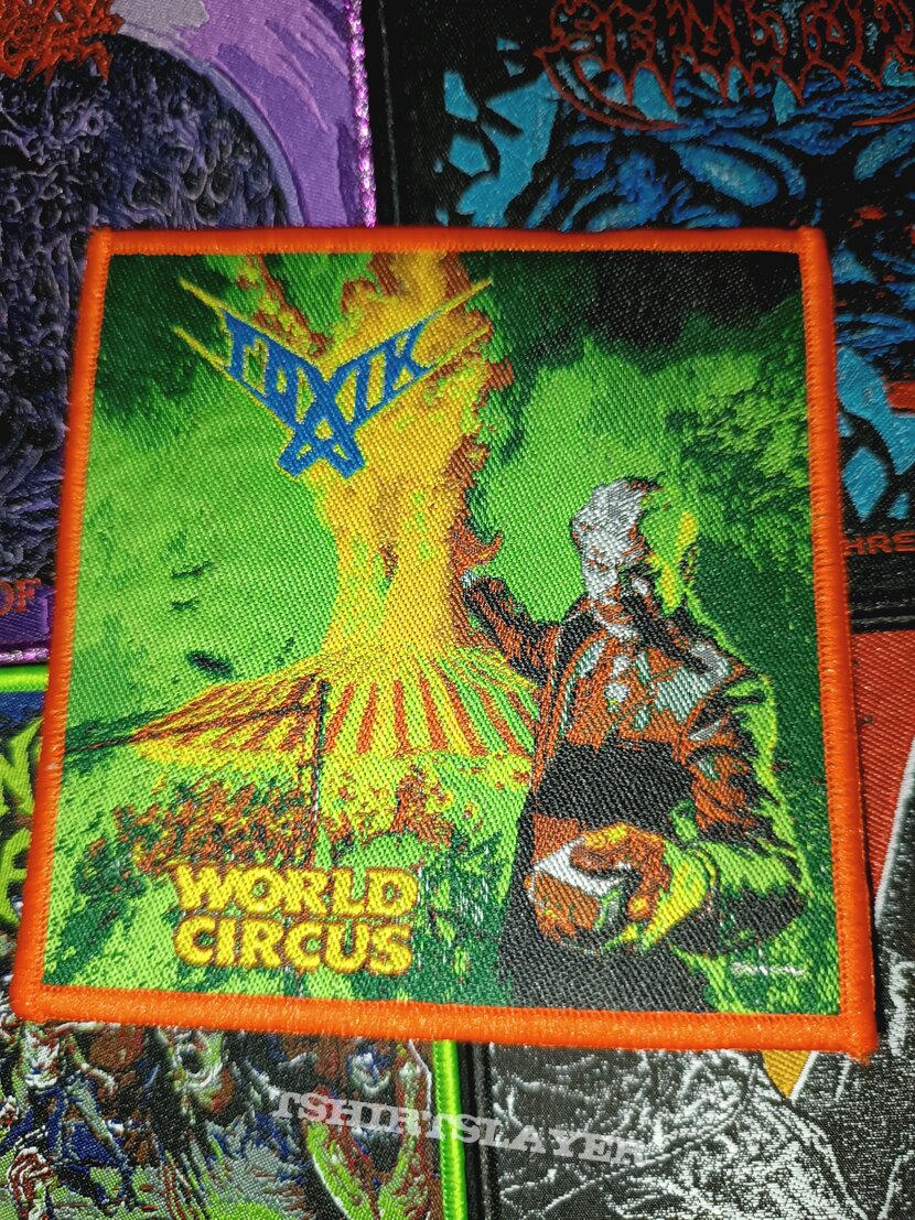 Toxik World circus woven patch 