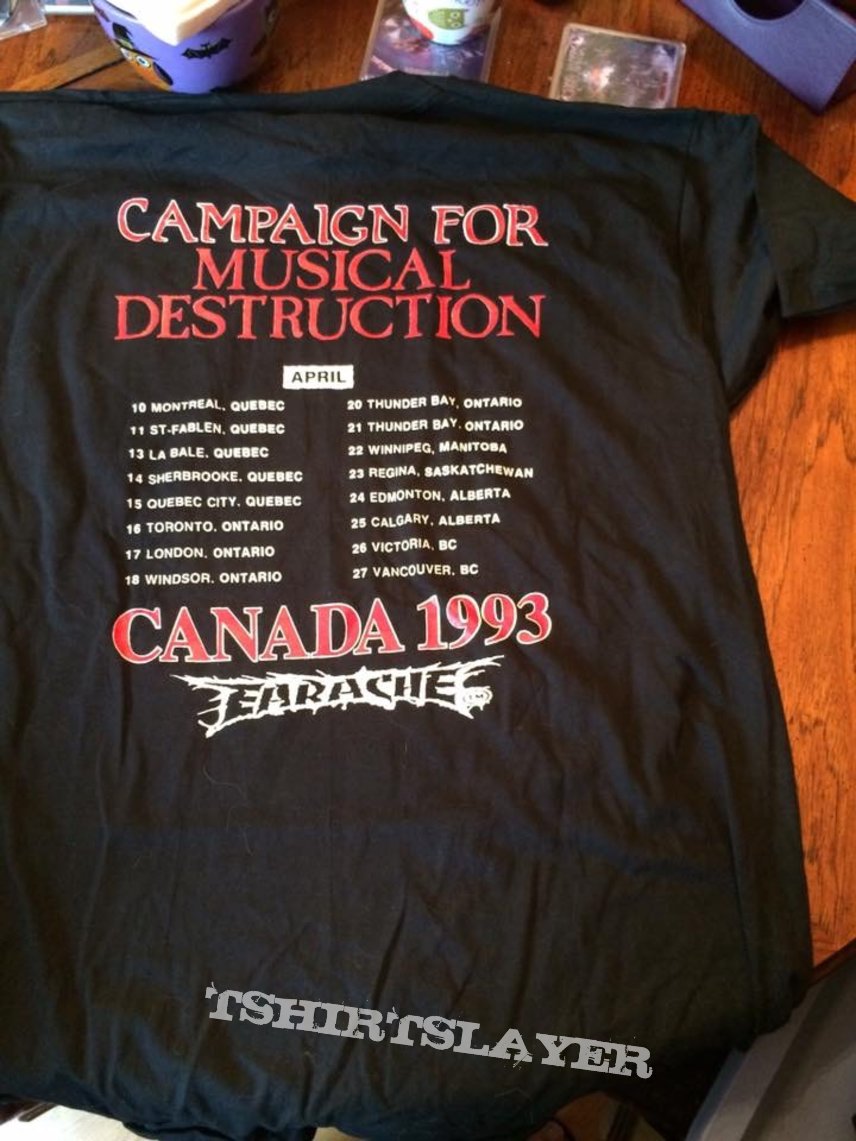 Napalm Death Campaign For Musical Destruction Canada