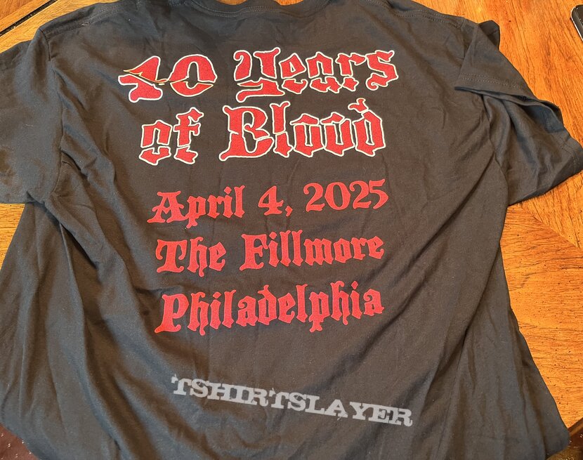 Exodus 40 year Bonded by blood event shirt Exodus 40 year Bonded by blood event shirt